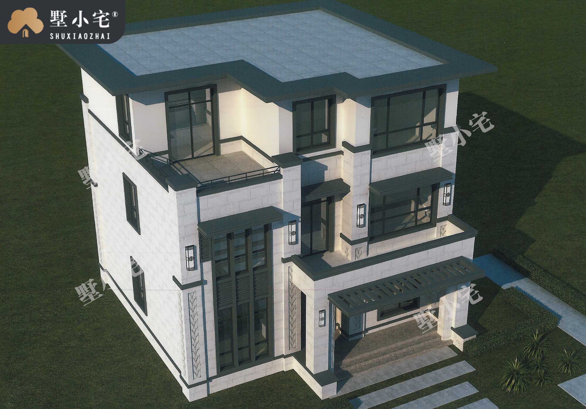 C314【新中式别墅】农村自建房全套设计图，大伙都说好的户型