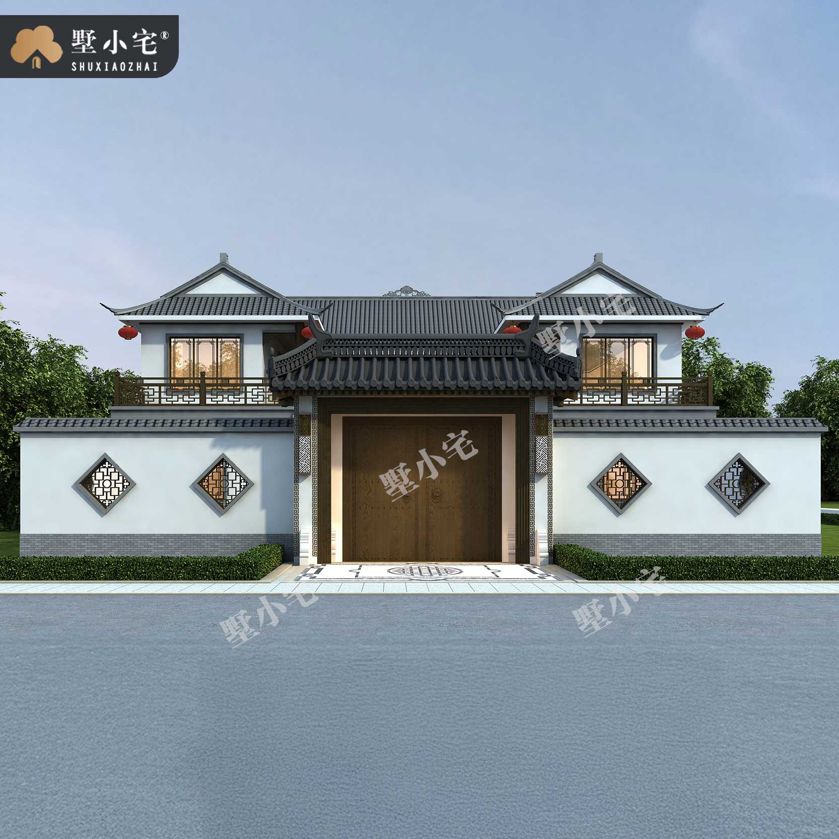 B639中式四合院农村自建房全套设计图纸，国人最爱的房子