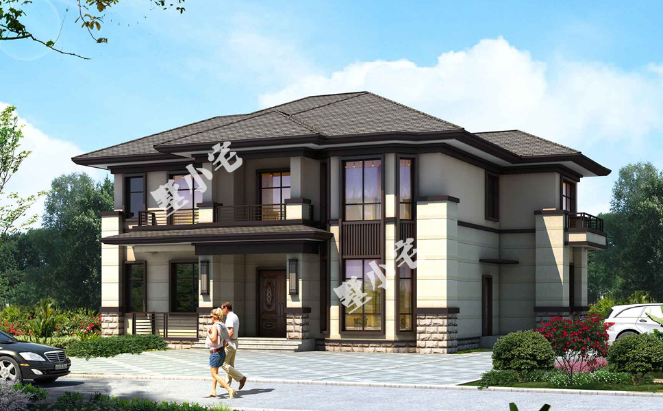 B276[新中式]两层农村别墅自建房建筑设计图.jpg