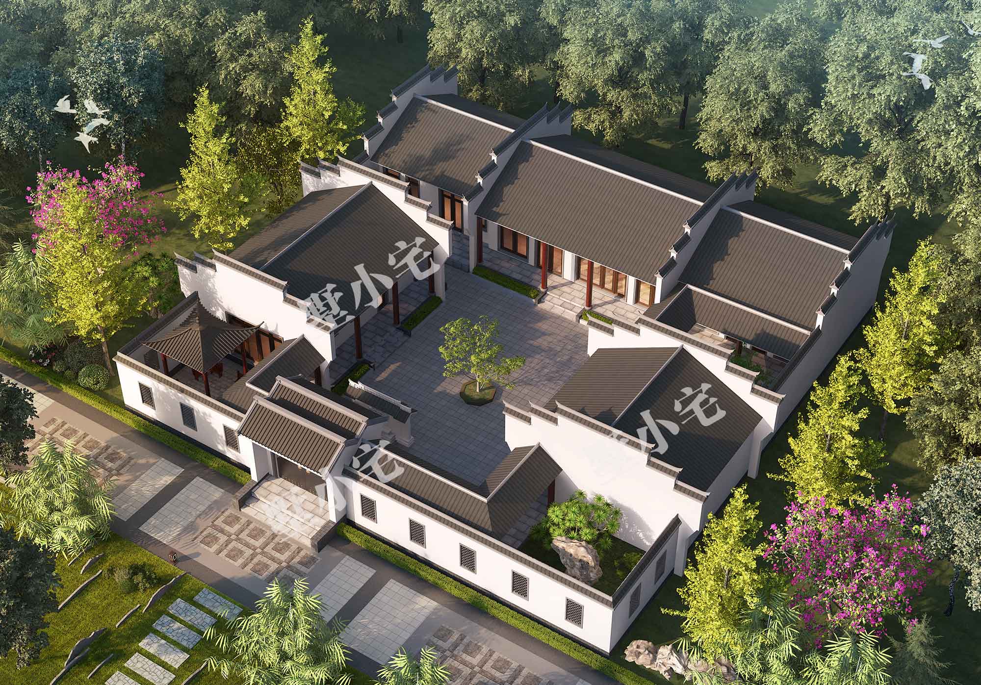 A868一层中式农村四合院.jpg