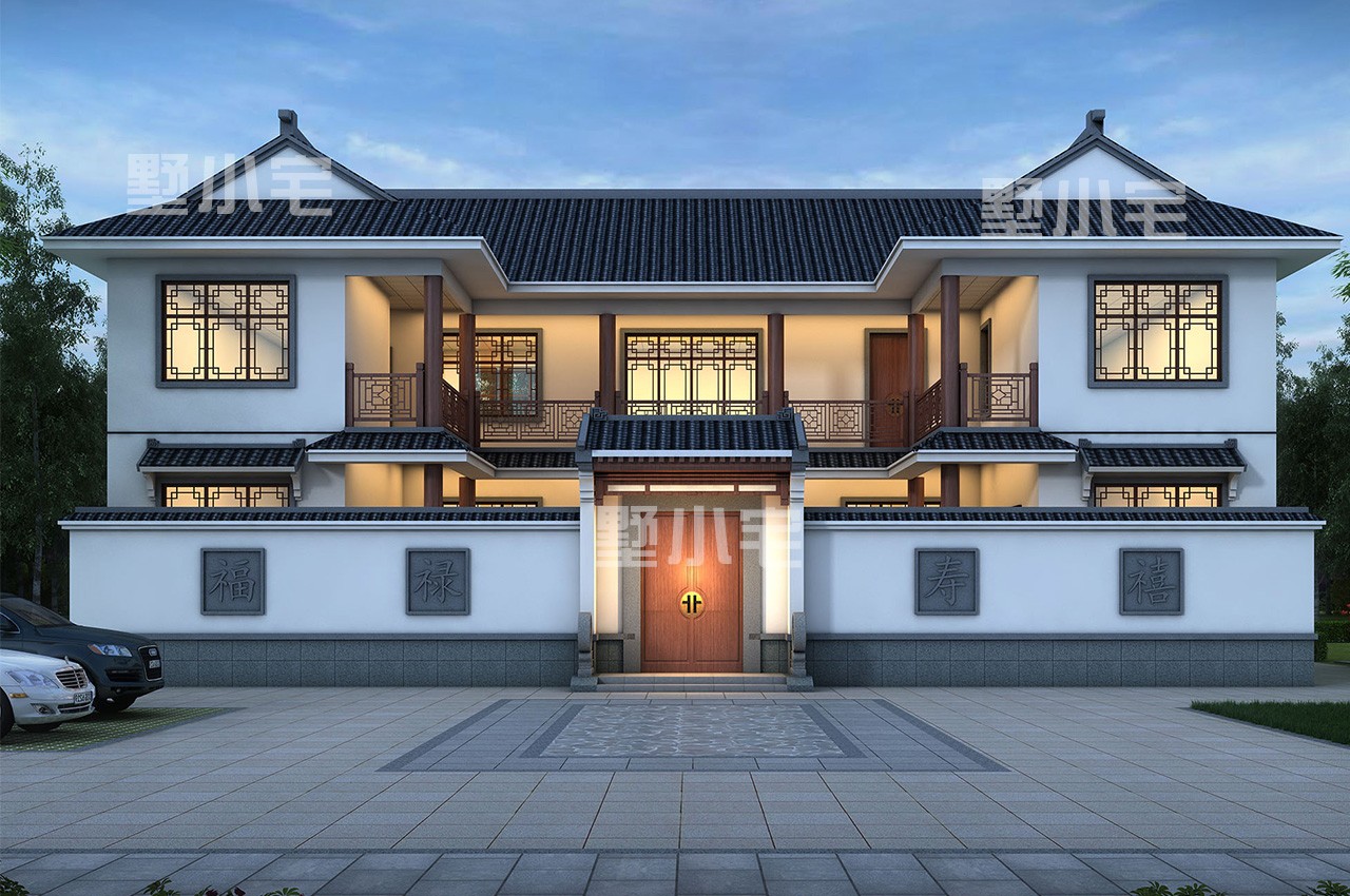 中式别墅，将传统与现代巧妙结合，打造时尚潮流居所！.jpg