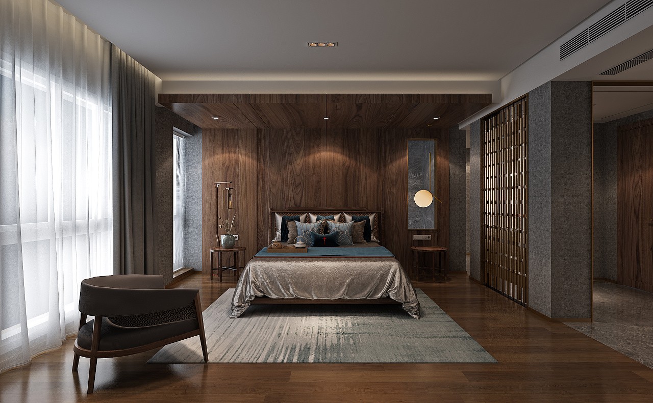 中国风新中式室内家装设计卧室设计.jpg