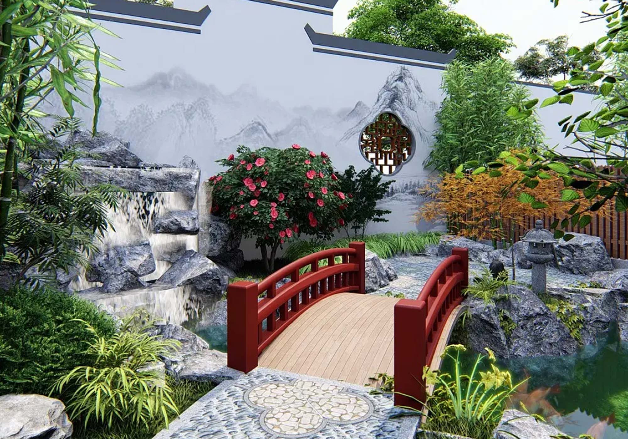 乡村中式庭院设计实景图5.jpg